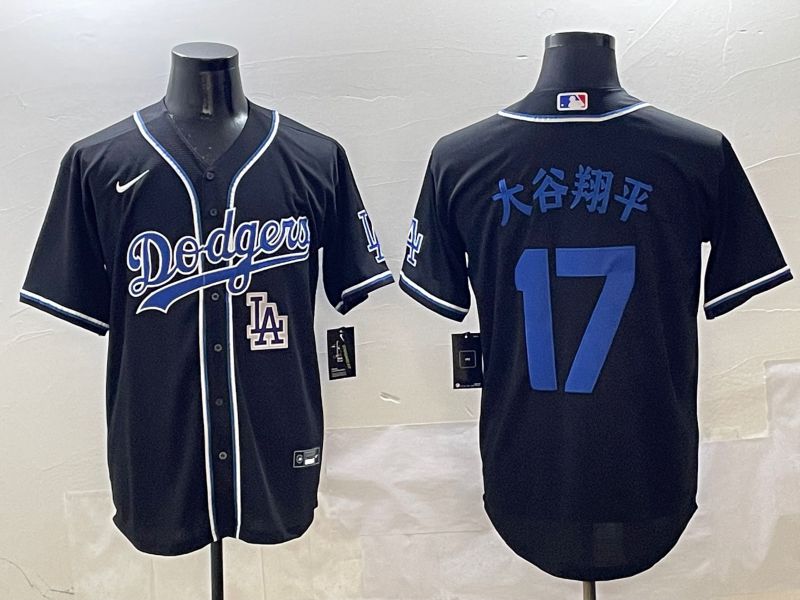 Men 2025 Los Angeles Dodgers #17 Ohtani Black Three generations Fashion Nike MLB Jersey style 10
